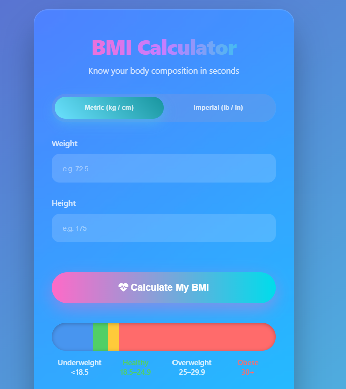 BMI Calculator